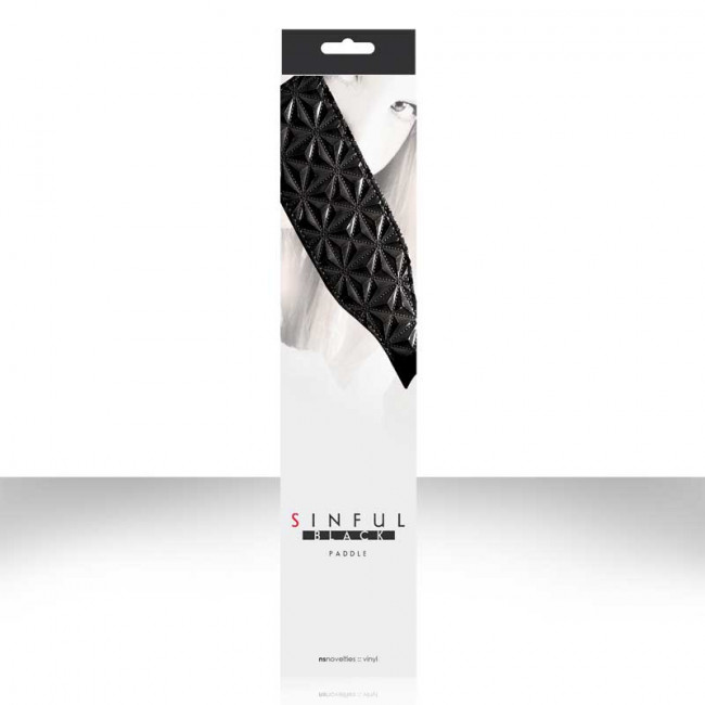 Черная шлепалка SINFUL PADDLE, NS Novelties Черная шлепалка SINFUL PADDLE, NS Novelties