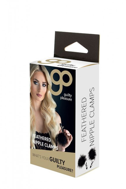 Зажимы для сосков с пухом FEATHERED NIPPLE CLAMPS, Blush Novelties