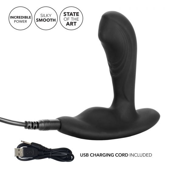 Черный вибромассажер простаты Eclipse Tapered Roller Ball Probe, California Exotic Novelties Черный вибромассажер простаты Eclipse Tapered Roller Ball Probe, California Exotic Novelties