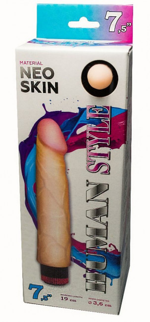 Вибромассажёр HUMAN STYLE 7,5" без мошонки - 19 см., LOVETOY (А-Полимер) Вибромассажёр HUMAN STYLE 7,5" без мошонки - 19 см., LOVETOY (А-Полимер)