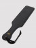Черная шлепалка Bound to You Faux Leather Spanking Paddle - 38,1 см. Черная шлепалка Bound to You Faux Leather Spanking Paddle - 38,1 см.