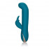 Бирюзовый вибратор с изогнутой головкой Jack Rabbit Signature Silicone Rocking "G" Rabbit - 20 см., California Exotic Novelties Бирюзовый вибратор с изогнутой головкой Jack Rabbit Signature Silicone Rocking "G" Rabbit - 20 см., California Exotic Novelties