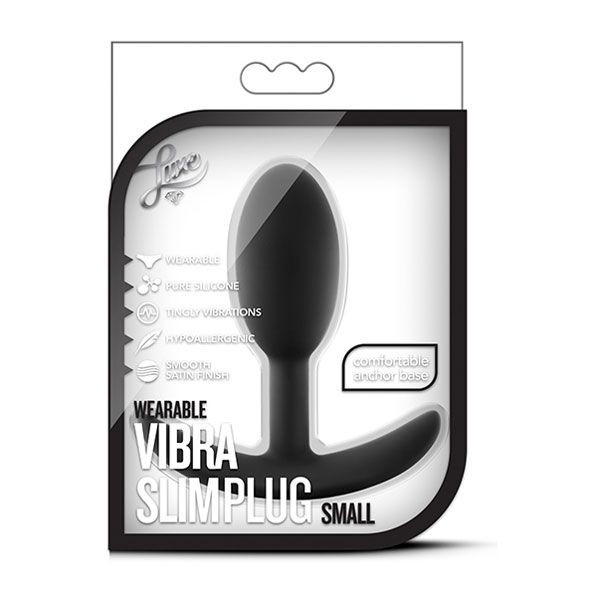 Черная анальная пробка Wearable Vibra Slim Plug Small - 8,9 см. Черная анальная пробка Wearable Vibra Slim Plug Small - 8,9 см.