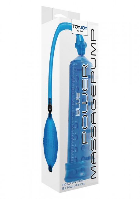 Синяя вакуумная помпа POWER MASSAGE PUMP, Toy Joy