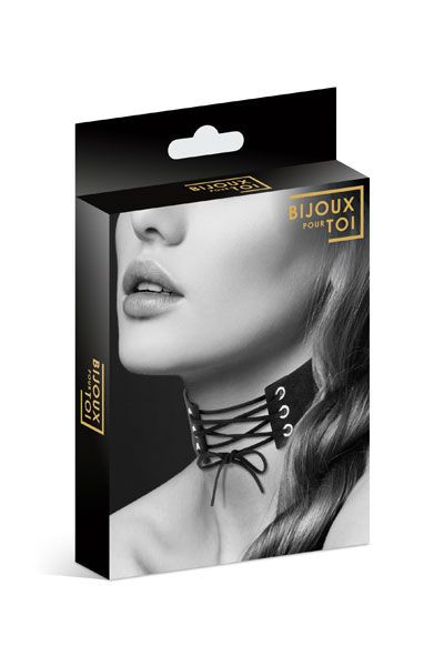 Оригинальный ошейник-чокер со шнуровкой, Bijoux Pour Toi