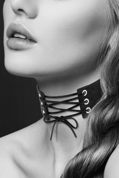 Оригинальный ошейник-чокер со шнуровкой, Bijoux Pour Toi