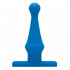 Голубая анальная пробка Bum Buddies Tease My Tush Advanced Silicone Anal Plug - 15 см., Topco Sales