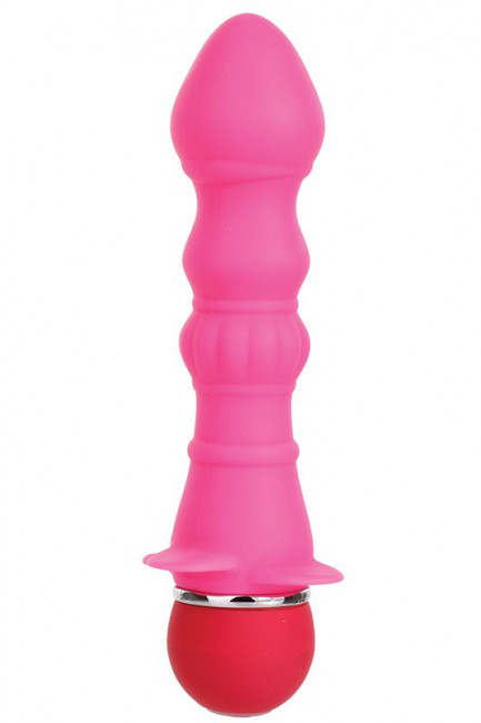 Розовый вибромассажер для анальной стимуляции PURRFECT SILICONE ANAL VIBRATOR PINK - 12,7 см., Dream Toys