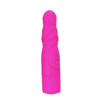 Розовый вибратор Cherry - 15,5 см., Lexy