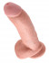 Телесный фаллоимитатор 9" Cock with Balls - 22,9 см., Pipedream