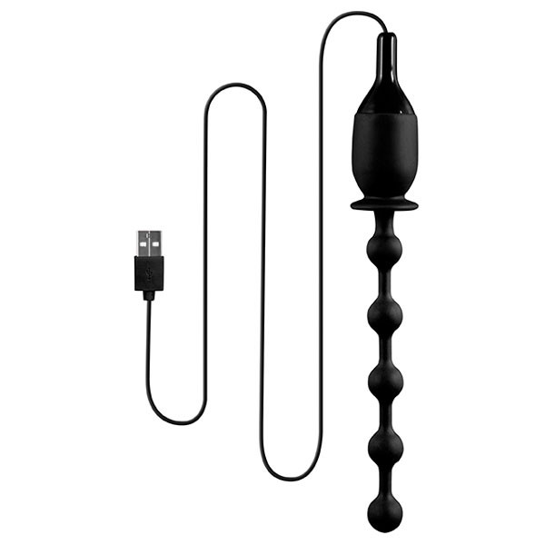 Черная, работающая от USB анальная цепочка с вибрацией 7INCH VIBRATING BUTT BEADS WITH USB PLUG Черная, работающая от USB анальная цепочка с вибрацией 7INCH VIBRATING BUTT BEADS WITH USB PLUG