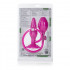 Розовый анальный расширитель на присоске Booty Pumper Medium - 11,5 см., California Exotic Novelties