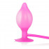 Розовый анальный расширитель на присоске Booty Pumper Medium - 11,5 см., California Exotic Novelties