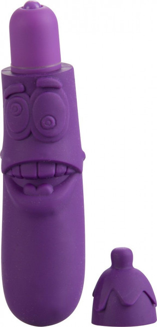 Фиолетовый мини-вибратор Wild Aubergine в виде баклажана, Shots Media BV