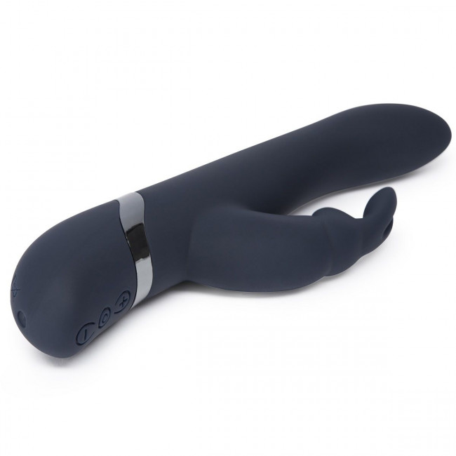 Тёмно-синий вибратор Oh My USB Rechargeable Rabbit Vibrator - 25,4 см., Fifty Shades of Grey Тёмно-синий вибратор Oh My USB Rechargeable Rabbit Vibrator - 25,4 см., Fifty Shades of Grey