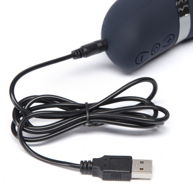Тёмно-синий вибратор Oh My USB Rechargeable Rabbit Vibrator - 25,4 см., Fifty Shades of Grey Тёмно-синий вибратор Oh My USB Rechargeable Rabbit Vibrator - 25,4 см., Fifty Shades of Grey