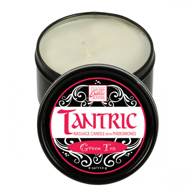 Массажная свеча с ароматом зеленого чая Tantric Soy Green Tea, California Exotic Novelties