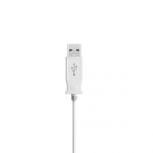 Белое виброяйцо с проводом USB, Pipedream
