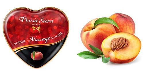 Массажная свеча с ароматом персика Bougie Massage Candle - 35 мл., Plaisir Secret Массажная свеча с ароматом персика Bougie Massage Candle - 35 мл., Plaisir Secret