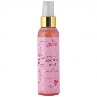 Феромоновый мист Crazy Girl So Very Berry Wild с розовыми блестками - 118 мл., Crazy Girl