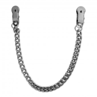 Серебристая цепочка-зажим на соски Tit Chain Clamps, Pipedream
