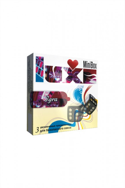 Презервативы Luxe Mini Box Игра - 1 блок (24 уп. по 3 шт. в каждой), Luxe