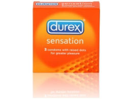 Презервативы с точечной структурой DUREX Sensation - 3 шт., Durex
