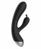 Чёрный вибратор E-Stimulation Rabbit Vibrator с электростимуляцией - 19 см., Shots Media BV