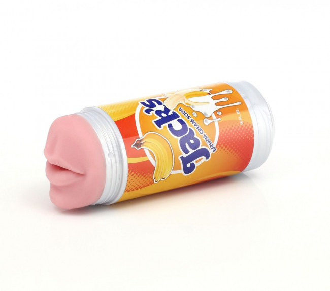 Мастурбатор-ротик Fleshlight - Banana Cream Soda в тубе-банке, Fleshlight