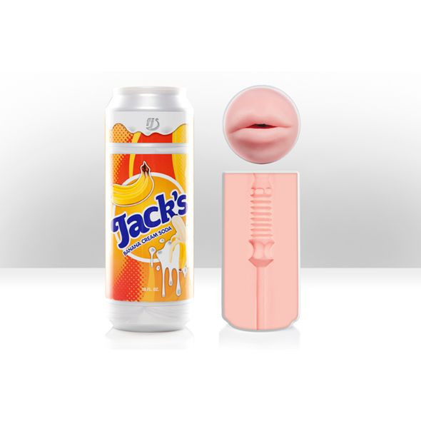 Мастурбатор-ротик Fleshlight - Banana Cream Soda в тубе-банке, Fleshlight