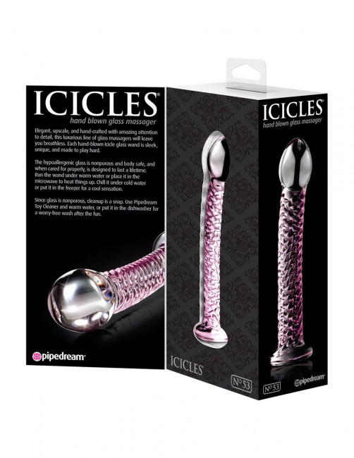 Анальный стимулятор Icicles № 53 - 17,8 см., Pipedream Анальный стимулятор Icicles № 53 - 17,8 см., Pipedream