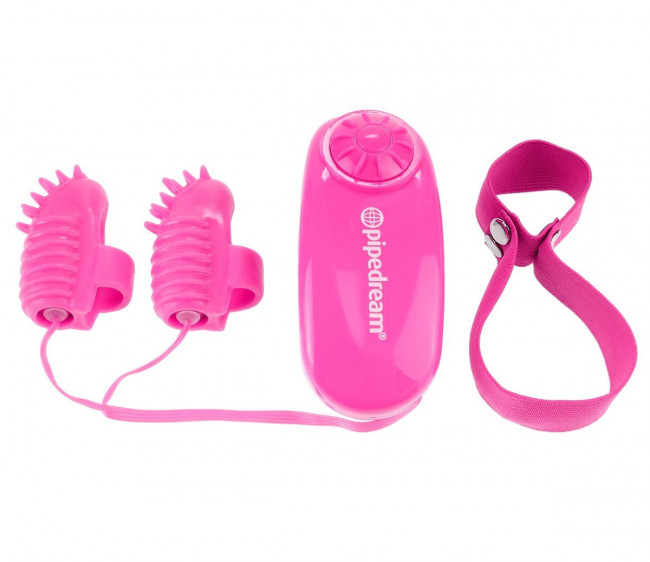 Розовые вибронасадки на пальцы Magic Touch Finger Fun, Pipedream