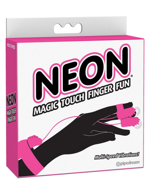 Розовые вибронасадки на пальцы Magic Touch Finger Fun, Pipedream
