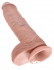 Большой фаллоимитатор с мошонкой 10" Cock with Balls на присоске - 25,4 см., Pipedream