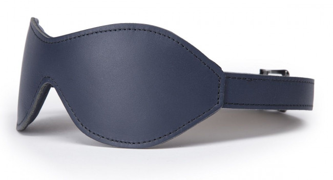 Тёмно-синяя кожаная маска на глаза No Bounds Collection Blindfold, Fifty Shades of Grey