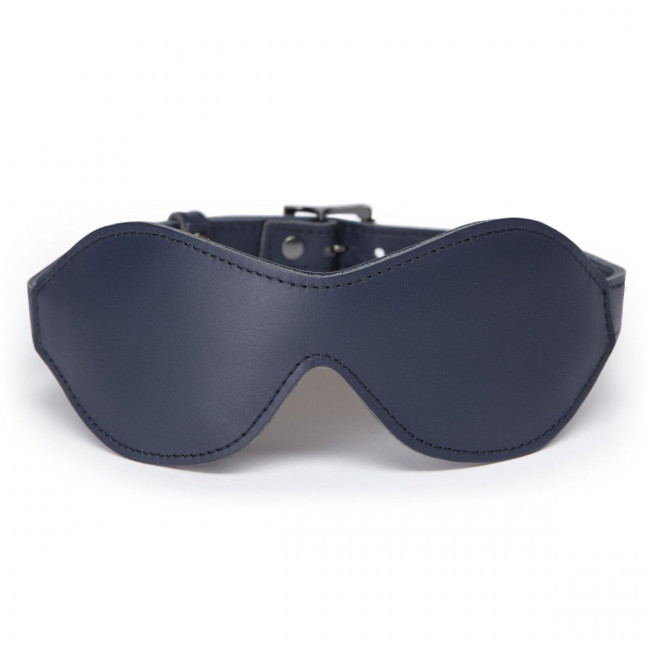 Тёмно-синяя кожаная маска на глаза No Bounds Collection Blindfold, Fifty Shades of Grey