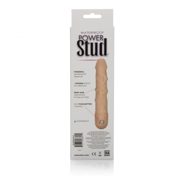Реалистичный вибромассажер Waterproof Power Stud Rod - 22,8 см., California Exotic Novelties Реалистичный вибромассажер Waterproof Power Stud Rod - 22,8 см., California Exotic Novelties