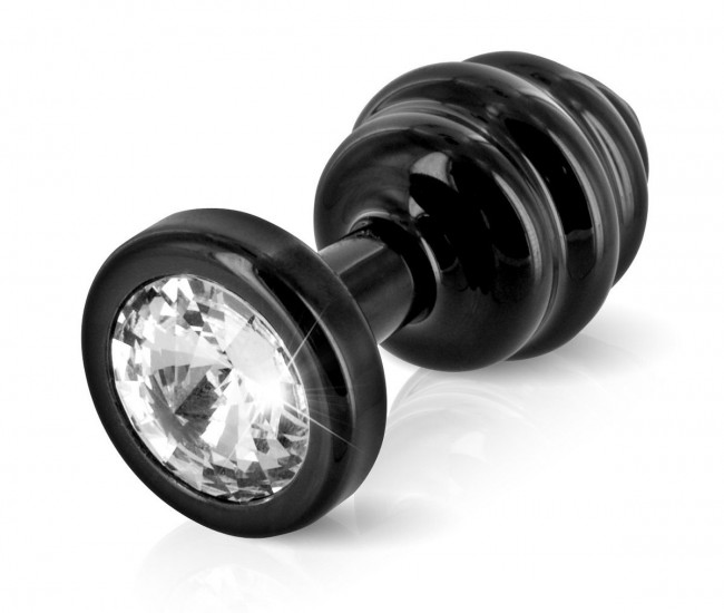 Чёрная анальная пробка ANNI Ano black T3 - 9 см., DIOGOL