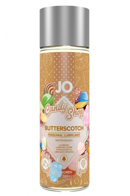 Смазка на водной основе Candy Shop Butterscotch с ароматом ирисок - 60 мл., System JO