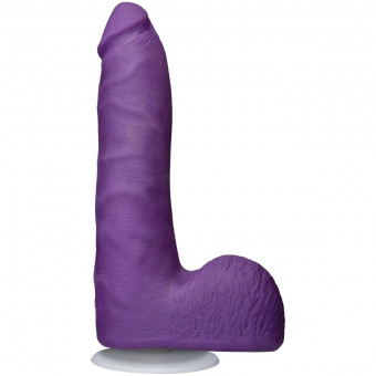 Фиолетовый фаллоимитатор на присоске Revolution 7" Slim Realistic W/Balls - 17,78 см., Doc Johnson