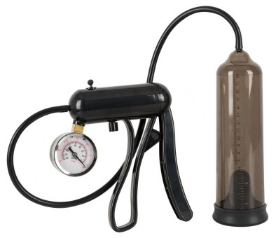 Черная вакуумная помпа с манометром Mister Boner Professionals Pump , Orion