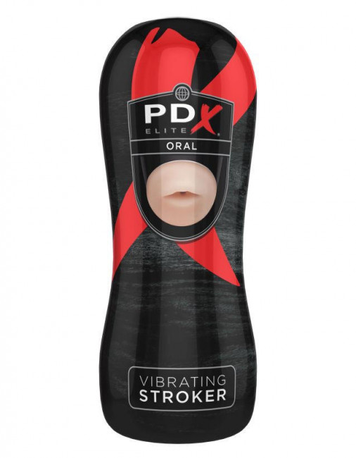 Мастурбатор-ротик Vibrating Oral Stroker, Pipedream