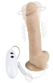 Телесный вибратор-ротатор на присоске Cesar Vibrator & Rotator - 17,5 см. Телесный вибратор-ротатор на присоске Cesar Vibrator & Rotator - 17,5 см.