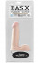 Телесный вибратор Basix Rubber Works   6" Vibrating Dong - 15,9 см., Pipedream