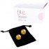 Вагинальные шарики 24К GOLD PLATED PLEASURE BALLS с золотым покрытием, CG Вагинальные шарики 24К GOLD PLATED PLEASURE BALLS с золотым покрытием, CG