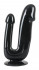 Чёрный анально-вагинальный фаллоимитатор Duo Dildo - 17,5 см., Orion Чёрный анально-вагинальный фаллоимитатор Duo Dildo - 17,5 см., Orion