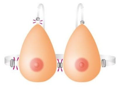 Накладная грудь из силикона BREASTS SILICONE, Starbust