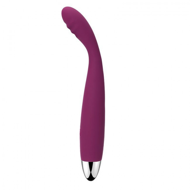 Фиолетовый вибратор Cici Violet с гнущейся головкой - 18,2 см., Svakom Фиолетовый вибратор Cici Violet с гнущейся головкой - 18,2 см., Svakom