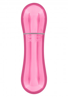 Розовый мини-вибромассажер MINI VIBRATING MASSAGER - 8 см., Toy Joy