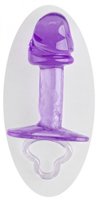 Фиолетовая анальная пробка с фаллической головкой - 9 см., Sextoy 2011 Фиолетовая анальная пробка с фаллической головкой - 9 см., Sextoy 2011